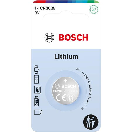 CR2025B1/00 Lith. coin CR2025 1bl. BOSCH