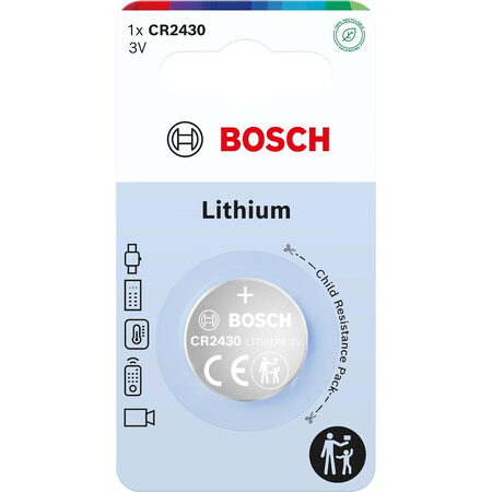 CR2430B1/00 Lith. coin CR2430 1bl. BOSCH