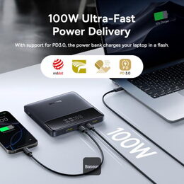 Powerbanka Baseus Blade H1 Lite 20000mAh, 100W černá