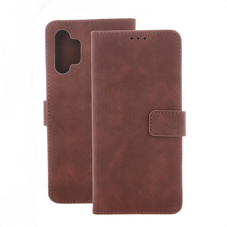 Flipové pouzdro Smart Velvet pro Samsung Galaxy A36 5G hnědé