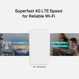 Modem TP-Link Mercusys MB230-4G AC1200, LTE s WiFi routerem, 1x LAN, 1x WAN, 1x slot SIM, 2,4/5GHz