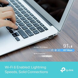 USB klient TP-Link Archer TX1U Nano AX300, 2,4/5GHz, USB 2.0