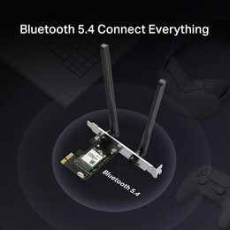 Síťová karta TP-Link Mercusys MA70XE AXE 1800, WiFi 6, Bluetooth 5.3, 2,4/5GHz, PCI-e