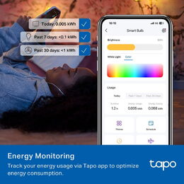 Chytrá žárovka TP-Link Tapo L430C(4-pack) E14, 4,8W, 230V, přes IP, stmívatelná, 2500K až 6500K