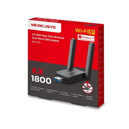 USB klient TP-Link Mercusys MA72XH Wireless USB adapter AX1800, 2,4/5,4GHz