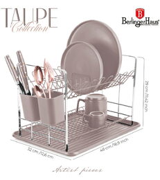 BERLINGERHAUS Odkapávač na nádobí Taupe Collection BH-8596