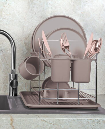 BERLINGERHAUS Odkapávač na nádobí Taupe Collection BH-8596