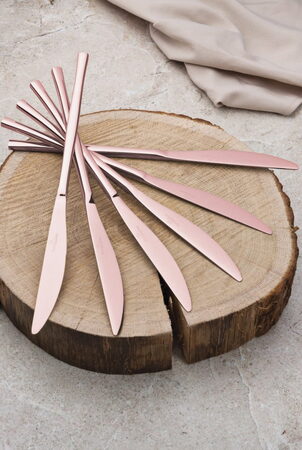 BERLINGERHAUS Sada příborů nerez 24 ks mirror Rosegold Metallic Line BH-3065