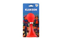 Klakson trumpeta na kolo 14cm 5 barev na kartě 10,5x22cm