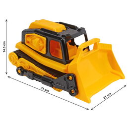 Buldozer s pásy plast 30cm na volný chod v síťce