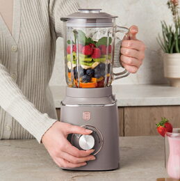 BERLINGERHAUS Stolní mixér se skleněnou nádobou 1,5 L 1000 W Taupe Collection BH-9496