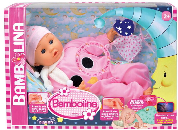 Panenka Bambolina Jasmine s 50 českými slovy