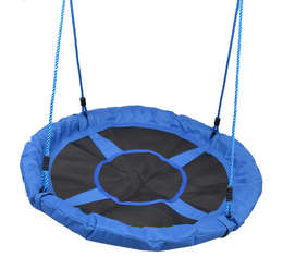 Houpací kruh síť průměr 100 cm - modrý