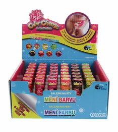 BO-PO Balzám na rty měnící barvu čokoláda, jahoda, žvýkačka,