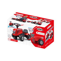 Odstrkovadlo traktor Massey Ferguson červené s volantem a va