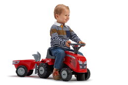 Odstrkovadlo traktor Massey Ferguson červené s volantem a va