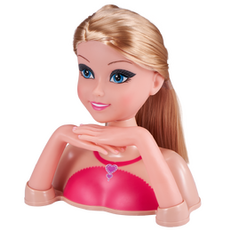 Česací hlava Sparkle Girlz s doplňky