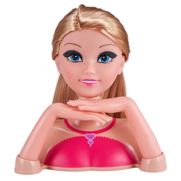 Česací hlava Sparkle Girlz s doplňky