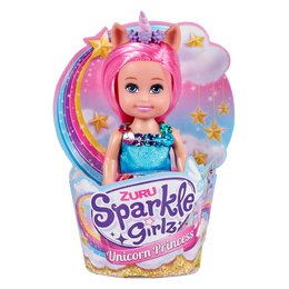 Víla jednorožec Sparkle Girlz malá v kornoutku