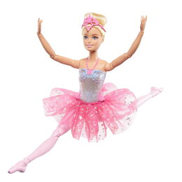 Barbie svítící magická baletka s růžovou sukní