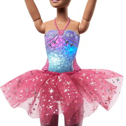 Barbie svítící magická baletka s růžovou sukní