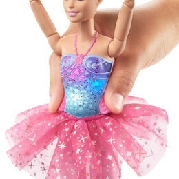 Barbie svítící magická baletka s růžovou sukní