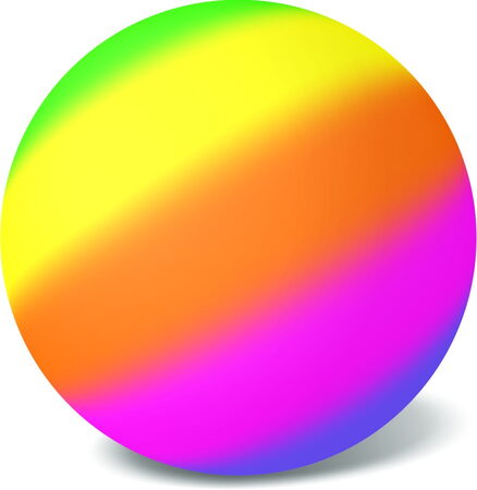 Míč tříbarevný Fluo 14 cm