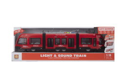 Tramvaj na setrvačník 1:16 červená