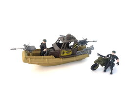 Vojenský hrací set loď s figurkami