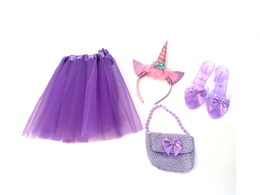 Set pro princeznu pantoflíčky, kabelka, sukýnka, čelenka