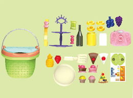 Hrací set – Piknikový košík s dezerty