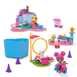 Mega construx Barbie color reveal trénuj a pečuj o mazlíčky
