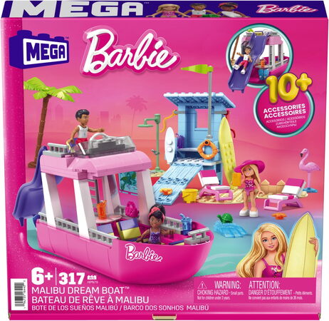 Mega construx Barbie Malibu loď snů