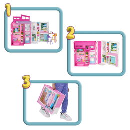 Barbie domek s panenkou
