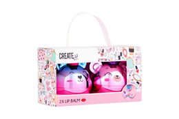 Balzám na rty Fun Create it! v taštičce 2 ks
