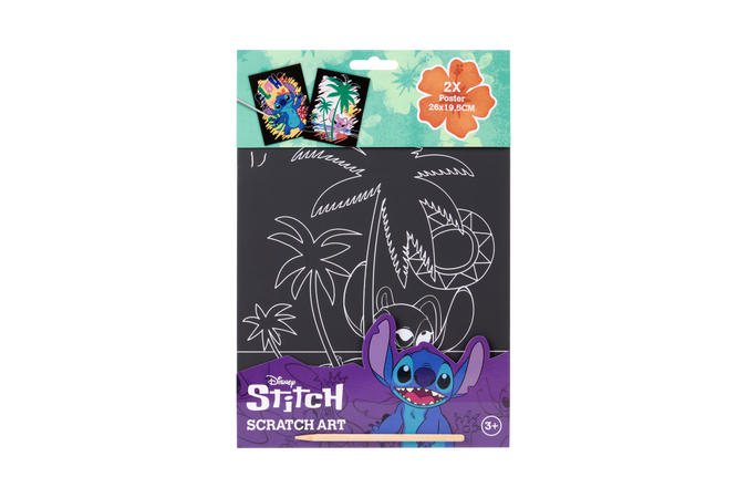 Vyškrabávací obrázky Stitch 2ks