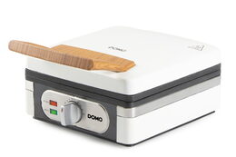 Vaflovač 4x7 s termostatem - bílý - DOMO DO9274W, 1 400 W, manuální termostat, k