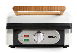 Vaflovač 4x7 s termostatem - bílý - DOMO DO9274W, 1 400 W, manuální termostat, k