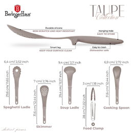 BERLINGERHAUS Kuchyňské náčiní sada 5 ks Taupe Collection BH-6335