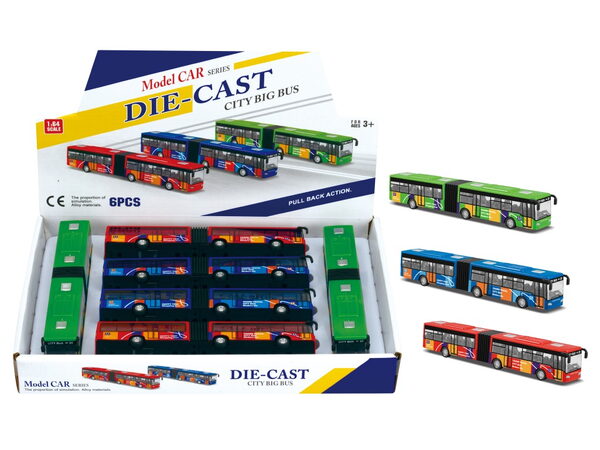 Autobus HARMONIKA - 1:64 - 3 druhy