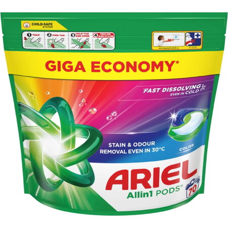 Ariel All in 1 Pods Color Kapsle na praní 70 PD