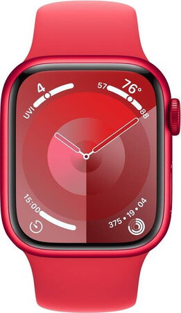Hodinky Apple Watch Series 9 GPS, 41mm (PRODUCT) RED Aluminium Case with (PRODUCT) RED Sport Band - M/L