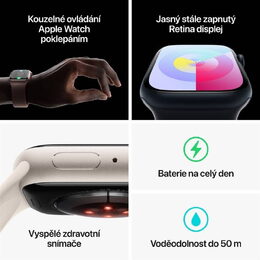 Hodinky Apple Watch Series 9 GPS, 41mm (PRODUCT) RED Aluminium Case with (PRODUCT) RED Sport Band - M/L