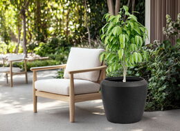 Květináč G21 Coal Round 55,6 x 55,6 x 48,4