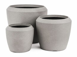 Květináč G21 Cement Round 55,6 x 55,6 x 48,4