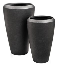 Květináč G21 Coal Oval 55 x 55 x 86,3