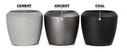 Květináč G21 Cement Oval 55 x 55 x 86,3