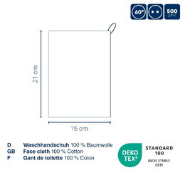 KELA Žínka LADESSA 100% bavlna růžová 15x21 cm KL-23144