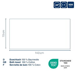 KELA Osuška LADESSA 100% bavlna žlutá 70x140 cm KL-23143