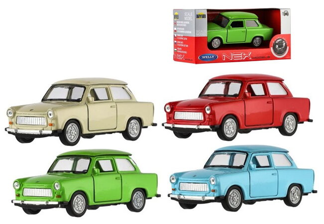 Welly Trabant 601 auto oficiální model 1:34 kov 11cm na volný chod